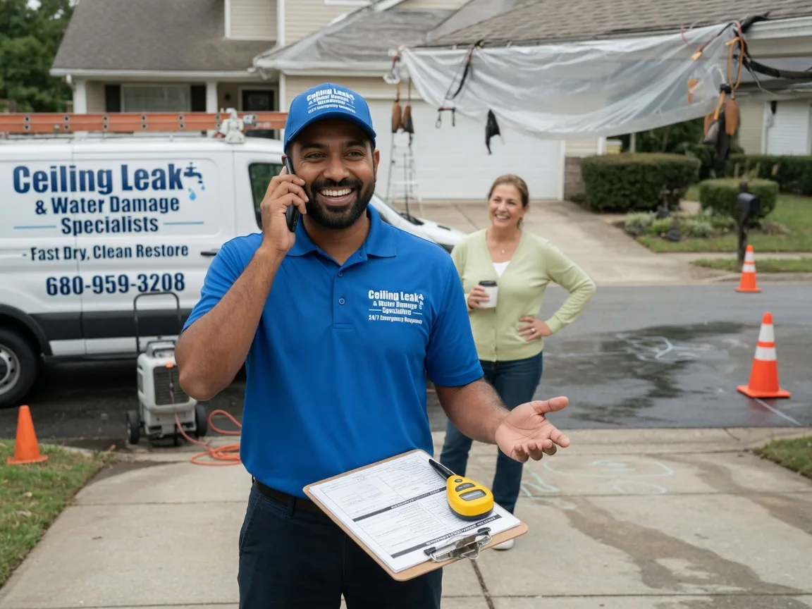 Ceiling Leak Cleanup Saxon, WI FAQs